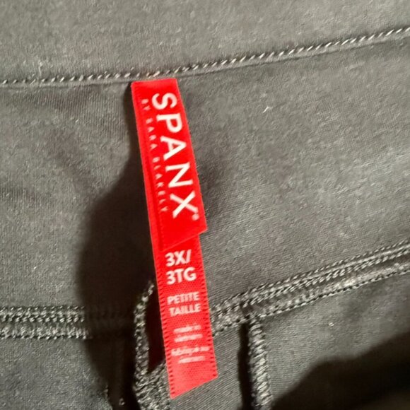 Spanx Womens Perfect Pant Size 3X Petite Hi-Rise Flare Ponte Knit Black NWT Work - Picture 10 of 16